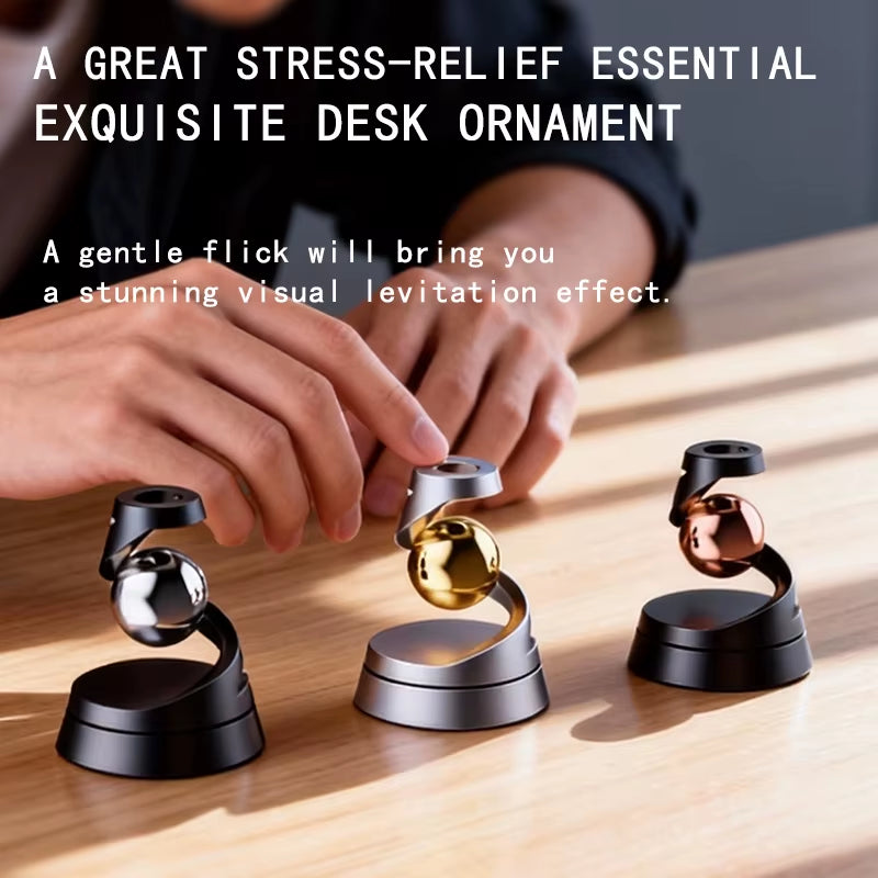2026 New Floating Gyroscope Stress Relief EDC Desk Decor Interactive Sensory Toy Novelty Gift Best Seller Fidget Toy Gift
