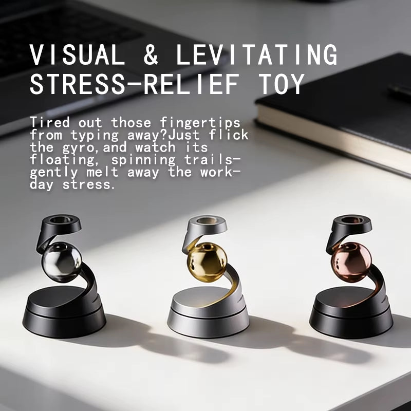 2026 New Floating Gyroscope Stress Relief EDC Desk Decor Interactive Sensory Toy Novelty Gift Best Seller Fidget Toy Gift